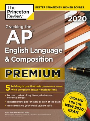 cover image of Cracking the AP English Language & Composition Exam 2020, Premium Edition